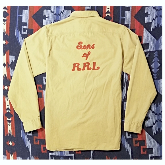 DOUBLE RL RALPH LAUREN RRL CHAINSTITCH EMBROIDERED SHIRT- MEN'S SIZE MEDIUM - Picture 6 of 10